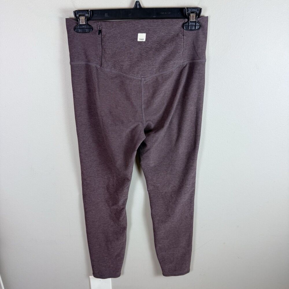 VUORI Clean Elevation Legging Hazelnut Brown Heather Medium Gym zip pocket